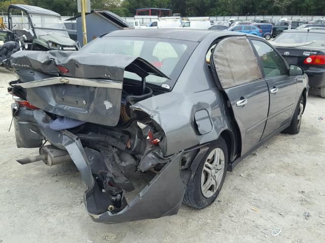 1G1ZS51F26F231434 - 2006 CHEVROLET MALIBU LS ნაცრისფერი ფოტო 4