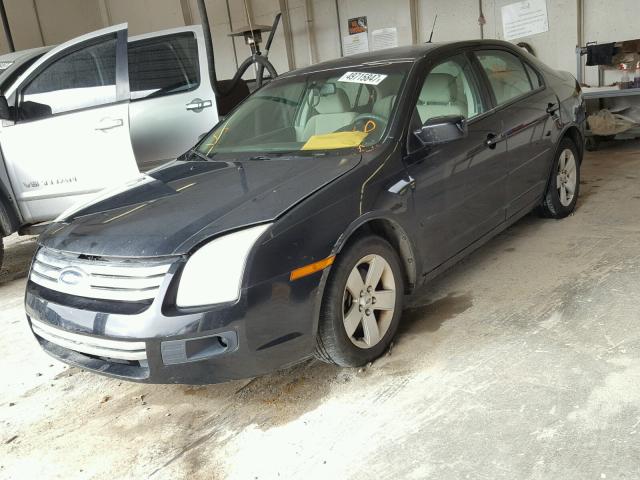 3FAHP07Z68R274517 - 2008 FORD FUSION SE BLACK photo 2