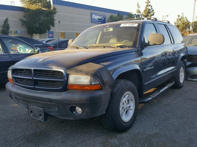 1B4HR28Z8XF681066 - 1999 DODGE DURANGO BLUE photo 2