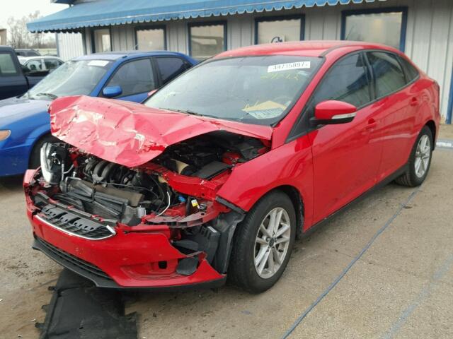 1FADP3F26FL298915 - 2015 FORD FOCUS SE RED photo 2