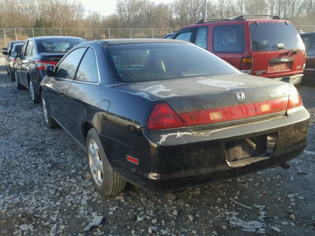 1HGCG2256YA022945 - 2000 HONDA ACCORD EX BLACK photo 3