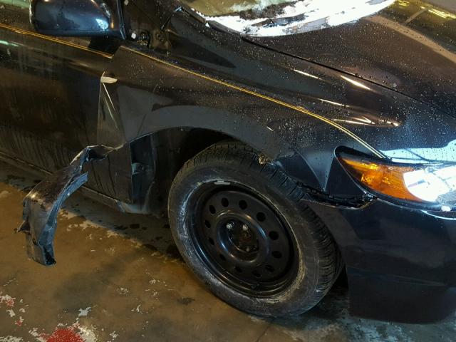 2HGFG12846H504135 - 2006 HONDA CIVIC EX შავი ფოტო 9