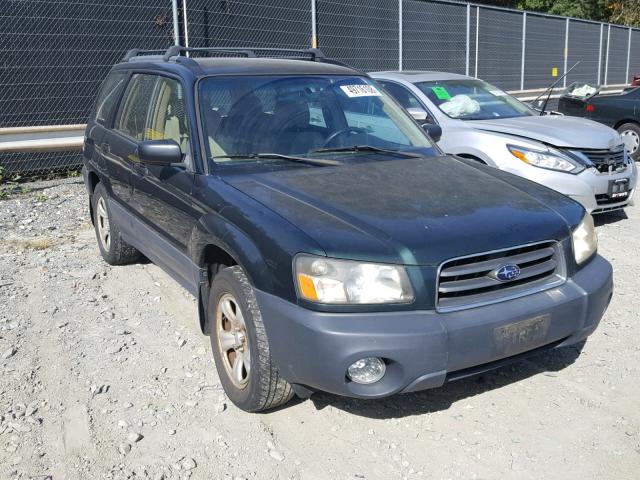 JF1SG63685H722189 - 2005 SUBARU FORESTER 2 GREEN photo 1