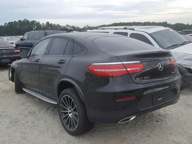 WDC0J4KB2JF468078 - 2018 MERCEDES-BENZ GLC COUPE BLACK photo 3