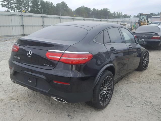 WDC0J4KB2JF468078 - 2018 MERCEDES-BENZ GLC COUPE BLACK photo 4