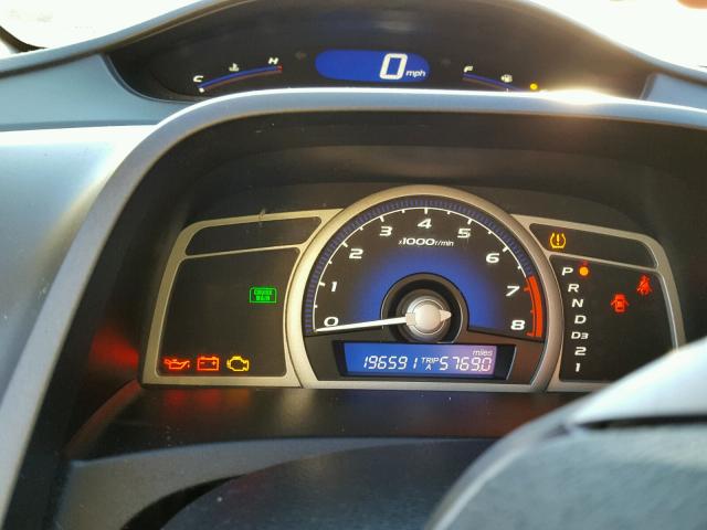 2HGFG12878H559911 - 2008 HONDA CIVIC EX SILVER photo 8