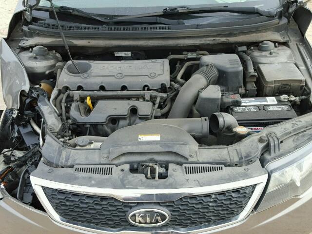 KNAFU4A29B5364281 - 2011 KIA FORTE EX GRAY photo 7