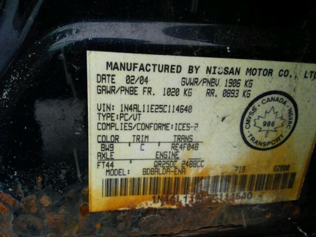 1N4AL11E25C114640 - 2005 NISSAN ALTIMA S BLUE photo 10