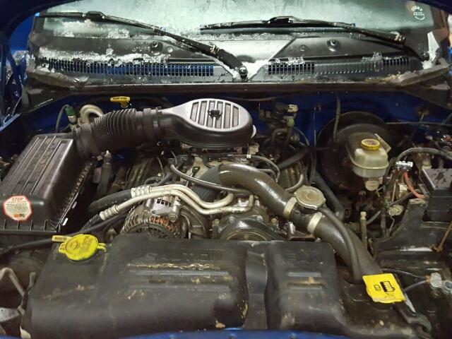 1B7HG2AZ2YS731195 - 2000 DODGE DAKOTA QUA BLUE photo 7