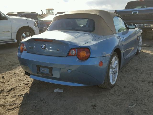 4USBT53554LT25049 - 2004 BMW Z4 3.0 ლურჯი ფოტო 4