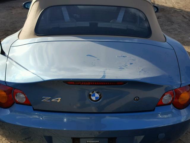 4USBT53554LT25049 - 2004 BMW Z4 3.0 BLUE photo 6