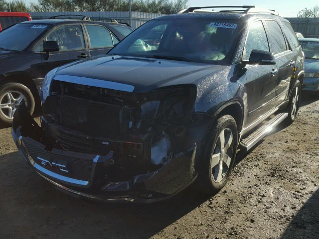 1GKKVSED7BJ272192 - 2011 GMC ACADIA SLT BLUE photo 2