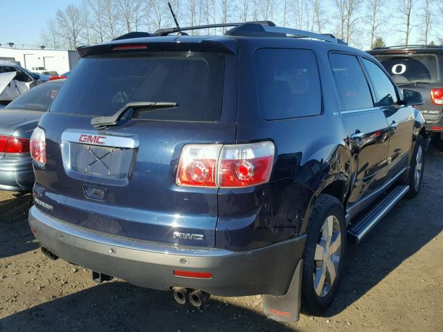 1GKKVSED7BJ272192 - 2011 GMC ACADIA SLT BLUE photo 4