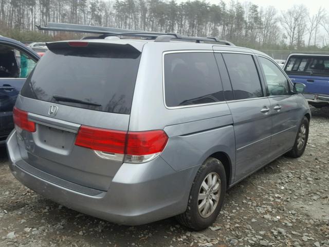 5FNRL38768B055986 - 2008 HONDA ODYSSEY EX GRAY photo 4