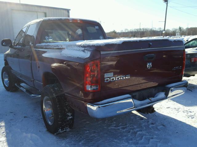 1D7HU18Z52J154268 - 2002 DODGE RAM 1500 BURGUNDY photo 3