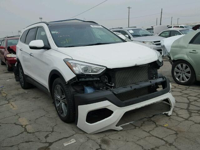 KM8SRDHF9FU122545 - 2015 HYUNDAI SANTA FE G WHITE photo 1