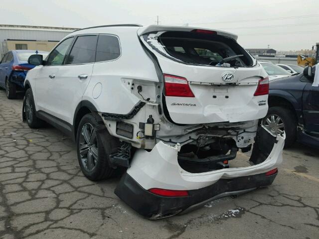 KM8SRDHF9FU122545 - 2015 HYUNDAI SANTA FE G WHITE photo 3