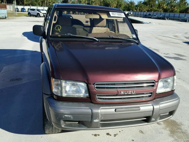 JACDJ58X317J04468 - 2001 ISUZU TROOPER S MAROON photo 9