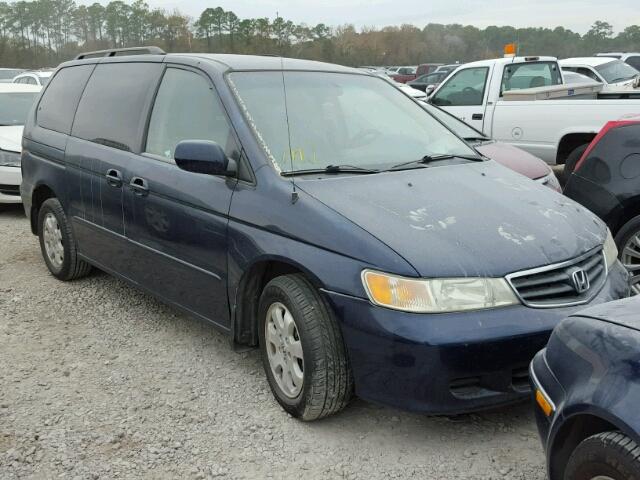 5FNRL189X4B103828 - 2004 HONDA ODYSSEY EX BLUE photo 1