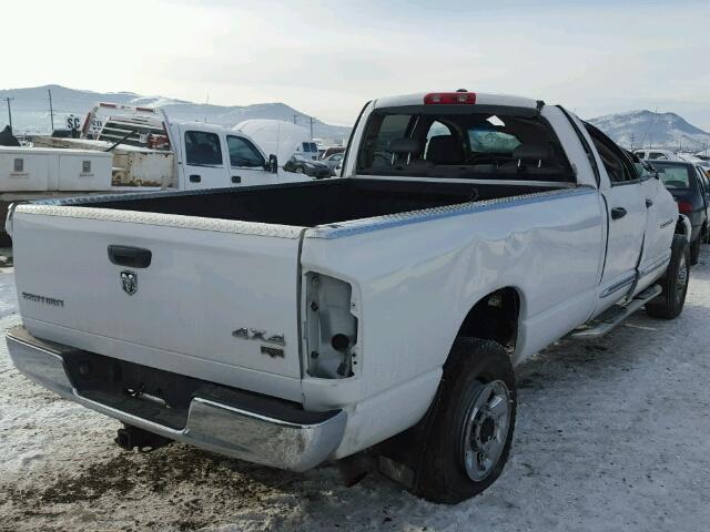 1D7KS28C16J246240 - 2006 DODGE RAM 2500 S WHITE photo 4