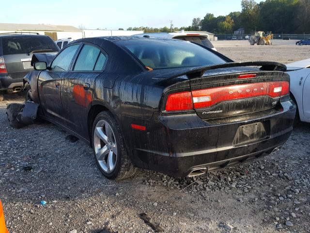 2C3CDXCT7EH374726 - 2014 DODGE CHARGER R/ BLACK photo 3