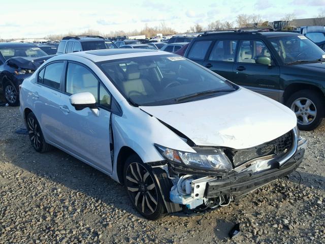 19XFB2F95FE068090 - 2015 HONDA CIVIC EXL WHITE photo 1