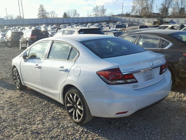 19XFB2F95FE068090 - 2015 HONDA CIVIC EXL WHITE photo 3