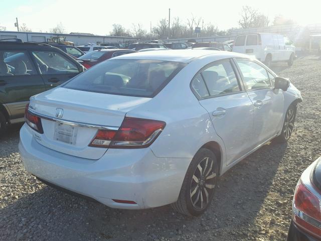 19XFB2F95FE068090 - 2015 HONDA CIVIC EXL WHITE photo 4