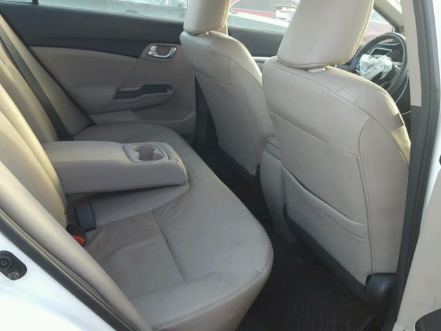19XFB2F95FE068090 - 2015 HONDA CIVIC EXL WHITE photo 6
