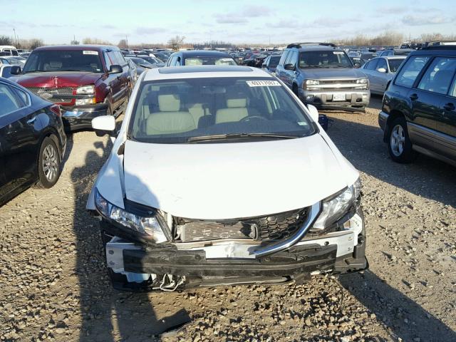 19XFB2F95FE068090 - 2015 HONDA CIVIC EXL WHITE photo 9