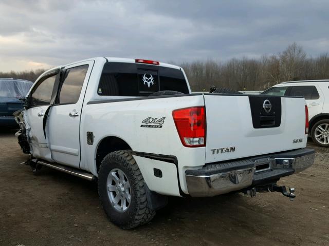 1N6AA07B84N519425 - 2004 NISSAN TITAN XE WHITE photo 3