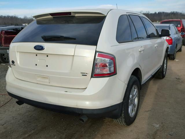 2FMDK48C48BA12238 - 2008 FORD EDGE SEL WHITE photo 4