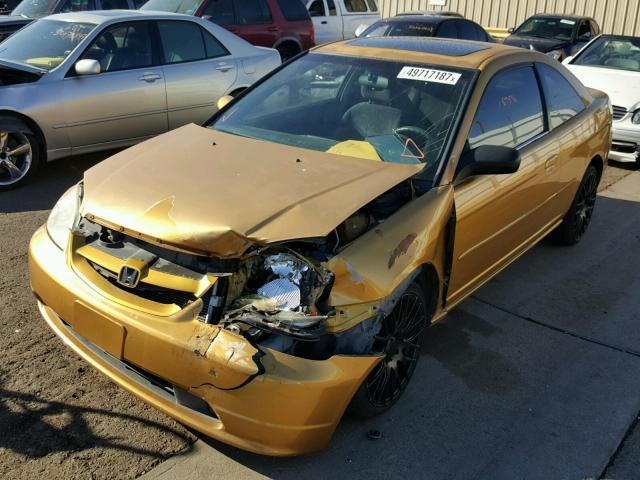 1HGEM229X1L035888 - 2001 HONDA CIVIC SI GOLD photo 2