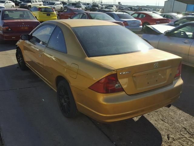 1HGEM229X1L035888 - 2001 HONDA CIVIC SI GOLD photo 3