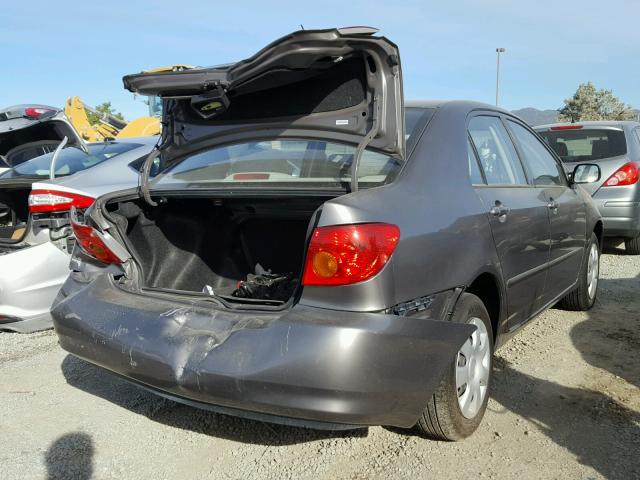 1NXBR32E54Z202528 - 2004 TOYOTA COROLLA CE GRAY photo 4