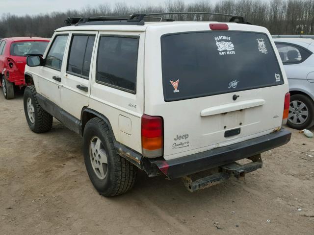 1J4FF68S7XL582182 - 1999 JEEP CHEROKEE S WHITE photo 3