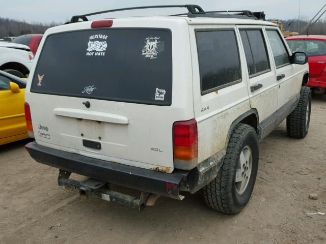 1J4FF68S7XL582182 - 1999 JEEP CHEROKEE S WHITE photo 4