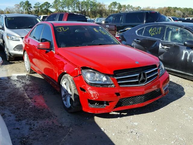 WDDGF4HB1ER304232 - 2014 MERCEDES-BENZ C 250 RED photo 1