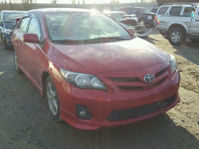 2T1BU4EE1CC862436 - 2012 TOYOTA COROLLA BA RED photo 1