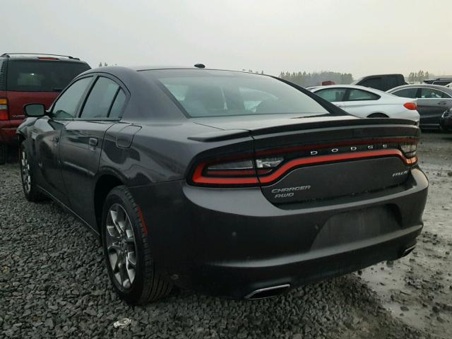 2C3CDXJG5HH590567 - 2017 DODGE CHARGER SX GRAY photo 3