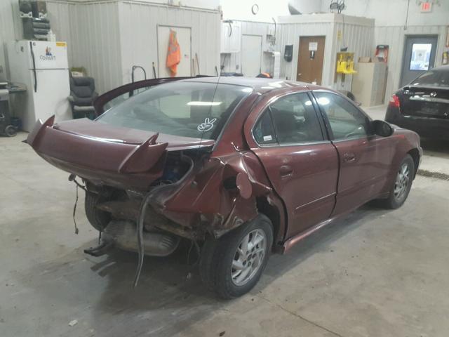 1G2NF52E63C293145 - 2003 PONTIAC GRAND AM S MAROON photo 4