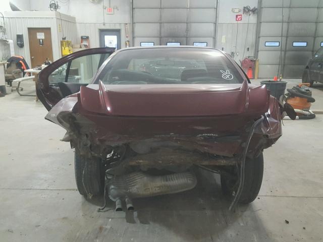 1G2NF52E63C293145 - 2003 PONTIAC GRAND AM S MAROON photo 9