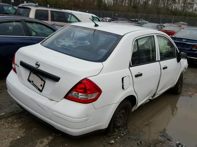 3N1CC11E19L474823 - 2009 NISSAN VERSA S WHITE photo 4