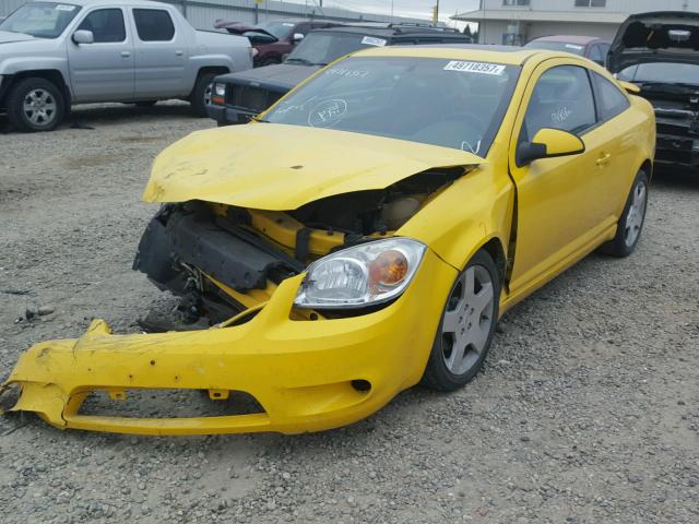 1G1AM18B187180900 - 2008 CHEVROLET COBALT SPO YELLOW photo 2