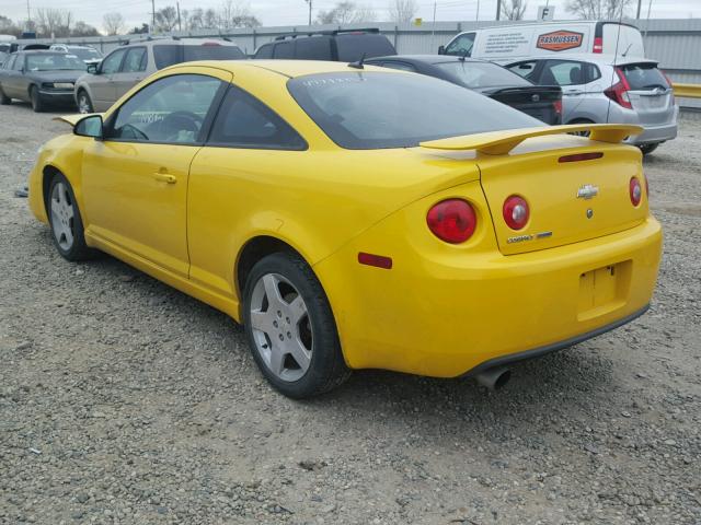 1G1AM18B187180900 - 2008 CHEVROLET COBALT SPO YELLOW photo 3