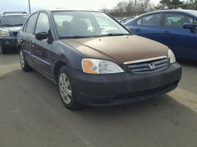 2HGES26793H594041 - 2003 HONDA CIVIC EX BLACK photo 1