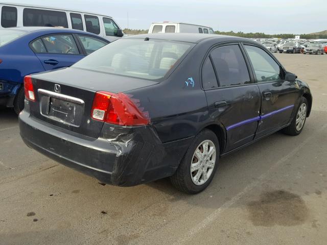 2HGES26793H594041 - 2003 HONDA CIVIC EX BLACK photo 4