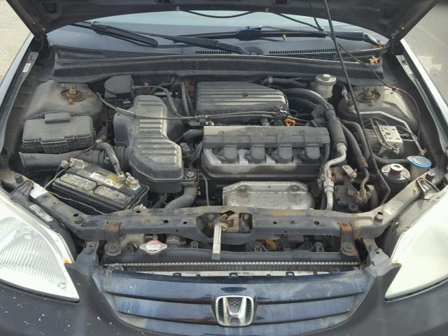 2HGES26793H594041 - 2003 HONDA CIVIC EX BLACK photo 7