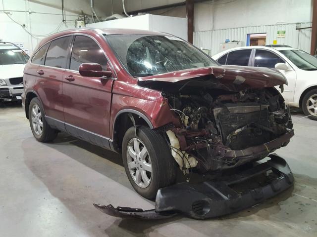 JHLRE38747C037253 - 2007 HONDA CR-V EXL MAROON photo 1