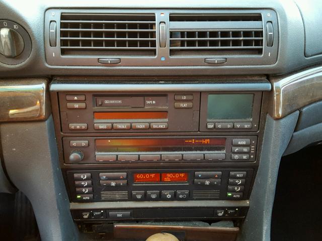 WBAGJ832XWDM23500 - 1998 BMW 740 IL Қара фото 9